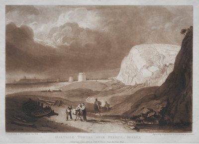 研究は無料です、サセックスのベクスヒル近くのマーテロタワーズ。 作： Joseph Mallord William Turner