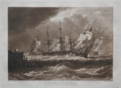 Liber Studiorum: そよぐ船 作： Joseph Mallord William Turner