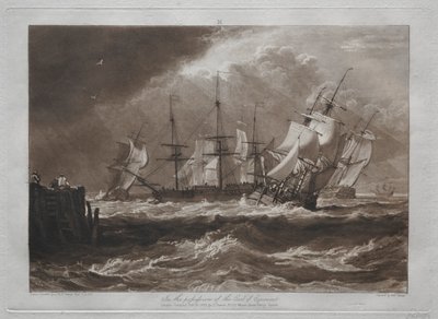 研究は無料です：風の中で船。 作： Joseph Mallord William Turner