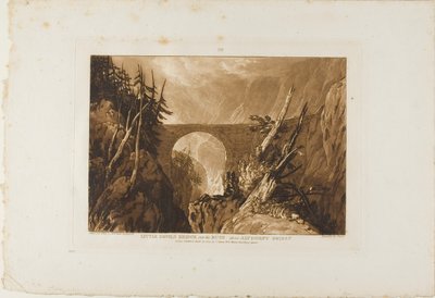 小悪魔橋、プレート19、リベラル・スタジオラムより 作： Joseph Mallord William Turner