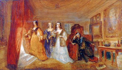 ルーシー、カーライル伯爵夫人、ドロシーパーシーが父親パーシーを訪問...、c1831 作： Joseph Mallord William Turner