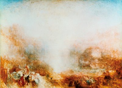 水銀はアネニアスを訓戒するために送られた、1850 作： Joseph Mallord William Turner