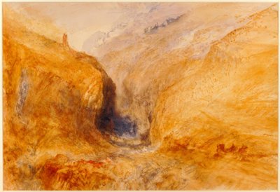 Mountainous Landscape -ターナー作。 作： Joseph Mallord William Turner