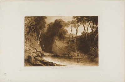 Blair Athol の近く、Liber Studiorum のプレート 30 作： Joseph Mallord William Turner
