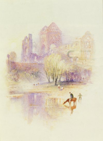 New Abbey, near Dumfries （パステル、紙） 作： Joseph Mallord William Turner