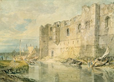 ニューアーク・アポン・トレント、1796年頃（紙の上のグラファイト上の水彩画） 作： Joseph Mallord William Turner