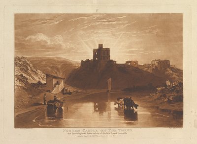 1816年1月1日、ツイードリベラースタジオラムのノーハム城、パートXII、プレート57、1月1日。 作： Joseph Mallord William Turner