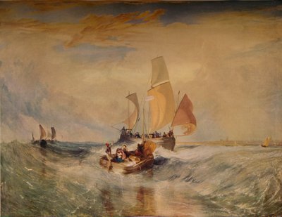 1827、1938年に搭乗したペインターロープ乗客のために 作： Joseph Mallord William Turner