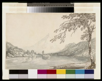 ウンターゼーンとブリエンツ湖の間のアール川にて 作： Joseph Mallord William Turner