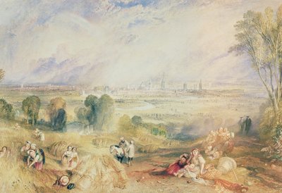オックスフォード、ノース・ヒンクシーより（水彩・紙） 作： Joseph Mallord William Turner