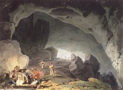 ピークスホール、ダービーシャー（色の彫刻） 作： Joseph Mallord William Turner