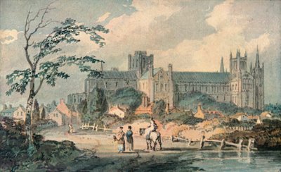 北からピーターバラ大聖堂、1909 作： Joseph Mallord William Turner