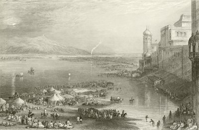 ハードワールの聖なるフェアでの巡礼者 作： Joseph Mallord William Turner
