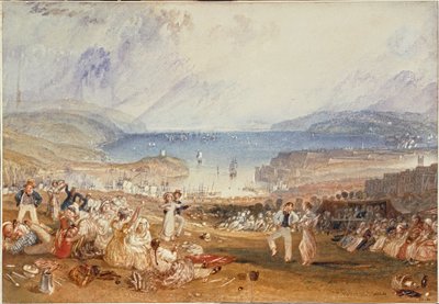 プリマス、デヴォンシャー...（紙に水彩画） 作： Joseph Mallord William Turner