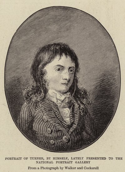 最近、ターナーの肖像画を一人で国立肖像画ギャラリーに出品 作： Joseph Mallord William Turner