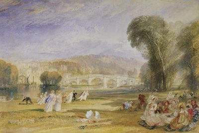 リッチモンドヒルアンドブリッジ、サリー、c.1828-9 作： Joseph Mallord William Turner