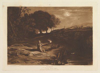 Rispah、第2サミュエル書、第21章Liber Studiorum、パートIX、プレート46、1812年4月23日。 作： Joseph Mallord William Turner