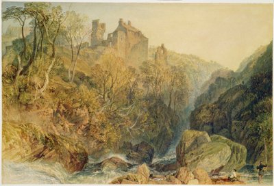 ロスリン城、ミッドロジアン (紙に水彩とガッシュ) 作： Joseph Mallord William Turner