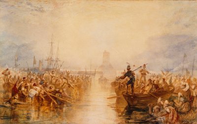 サン・バスト・ラ・ウーグ、ノルマンディー 作： Joseph Mallord William Turner