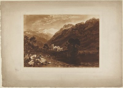 アルプスの風景 作： Joseph Mallord William Turner