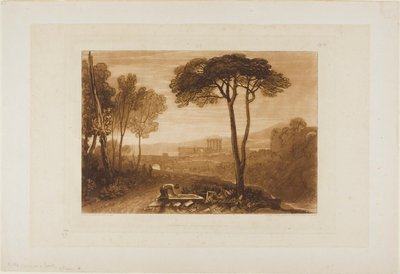 カンパニャのシーン、研究書のプレート38 作： Joseph Mallord William Turner