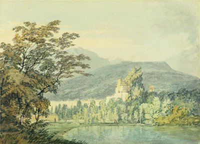 ウィリアムハミルトン卿の別荘、1795年頃（紙に鉛筆でトイレ） 作： Joseph Mallord William Turner