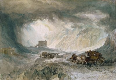吹雪、モンスニス、1820年 作： Joseph Mallord William Turner