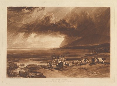Solway Moss Liber Studiorum、パートXI、プレート52、1816年1月1日。 作： Joseph Mallord William Turner