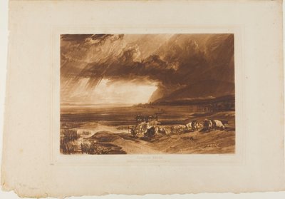 Solway Moss、Liber Studiorum のプレート 52 作： Joseph Mallord William Turner