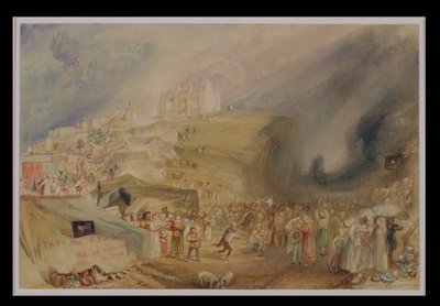 セントキャサリンズヒル、ギルフォード、サリー、1830年（WCおよび紙に黒鉛） 作： Joseph Mallord William Turner