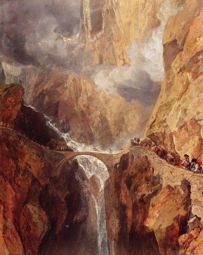 悪魔の橋 作： Joseph Mallord William Turner