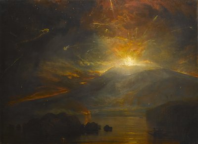 1812年4月30日、セントビンセント島のスーフリエール山脈の噴火、1815年 作： Joseph Mallord William Turner