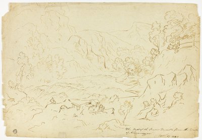 タンブル川の滝 (直訳); Fastraly のビュー (裏面) 作： Joseph Mallord William Turner