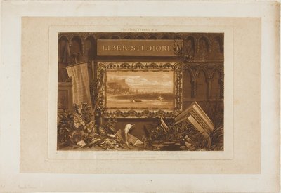 学問書の口絵 作： Joseph Mallord William Turner
