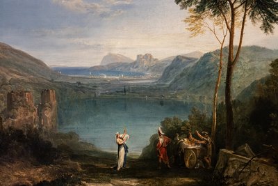 Avernus の湖、Aeneas、クマのシビル、詳細 作： Joseph Mallord William Turner