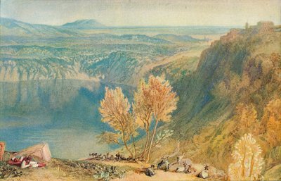 ネミ湖、1909年 作： Joseph Mallord William Turner