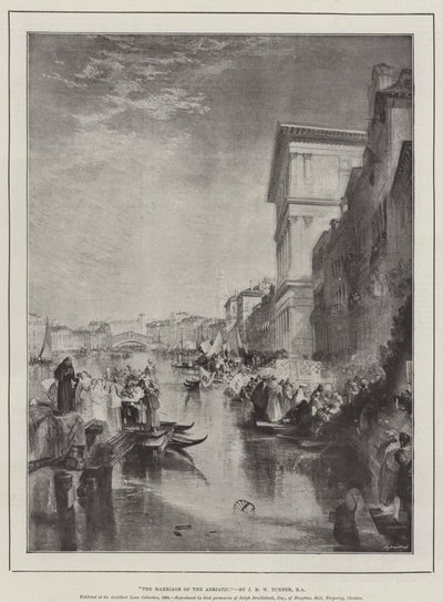 アドリア海の結婚 作： Joseph Mallord William Turner