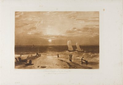 The Midmay Sea-Piece、LIBer Studiorum のプレート 40 作： Joseph Mallord William Turner