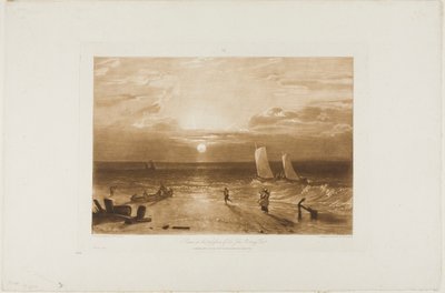 The Mildmay Sea-Piece、Liber Studiorum のプレート 40 作： Joseph Mallord William Turner