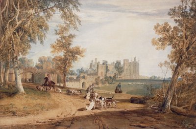 北西部戦線、カシオベリー、猟犬と猟師、 作： Joseph Mallord William Turner