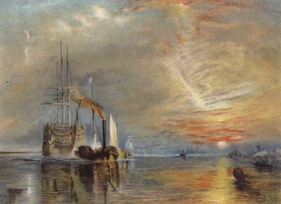 「彼女の最後のバースに引っ張られた古いTemeraire」 作： Joseph Mallord William Turner