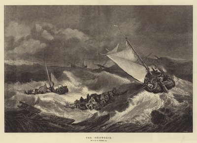 難破船 作： Joseph Mallord William Turner