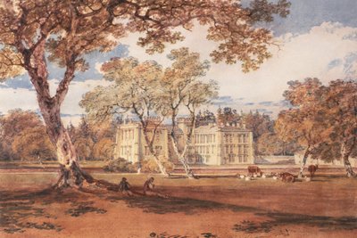 タウンリーホール、1798年頃 作： Joseph Mallord William Turner