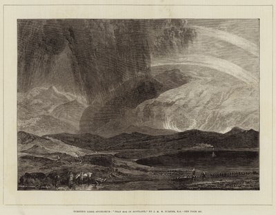 ターナー、スコットランドの泥炭湿原 作： Joseph Mallord William Turner
