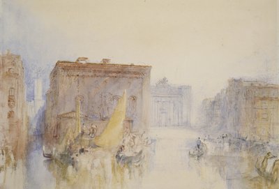 ヴェネツィア：アカデミア、1840年（紙にペンとインク付きのトイレ） 作： Joseph Mallord William Turner