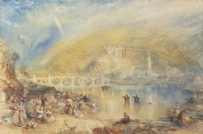 虹とハイデルベルクの眺め 作： Joseph Mallord William Turner