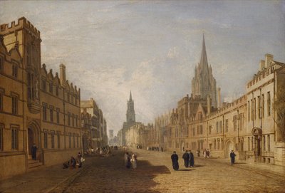 オックスフォード・ハイストリートの眺め 作： Joseph Mallord William Turner