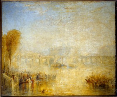 1819年のパリのポン・ヌフの眺め ジョセフ・ウィリアム・ターナー（1775-1851）の絵 作： Joseph Mallord William Turner