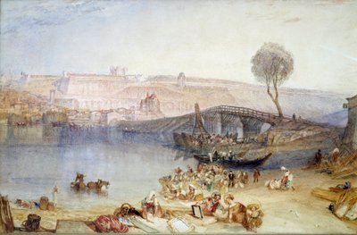 サン・ジェルマン・アン・レイの敷地と城の眺め。ジョセフ・マロード・ウィリアム・ターナー（1775-1851）の絵画 作： Joseph Mallord William Turner