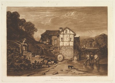 水車小屋の本の研究、パート8、プレート37、1812年2月1日。 作： Joseph Mallord William Turner